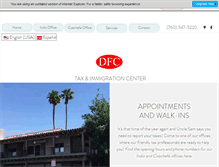 Tablet Screenshot of dfctaxcenter.com